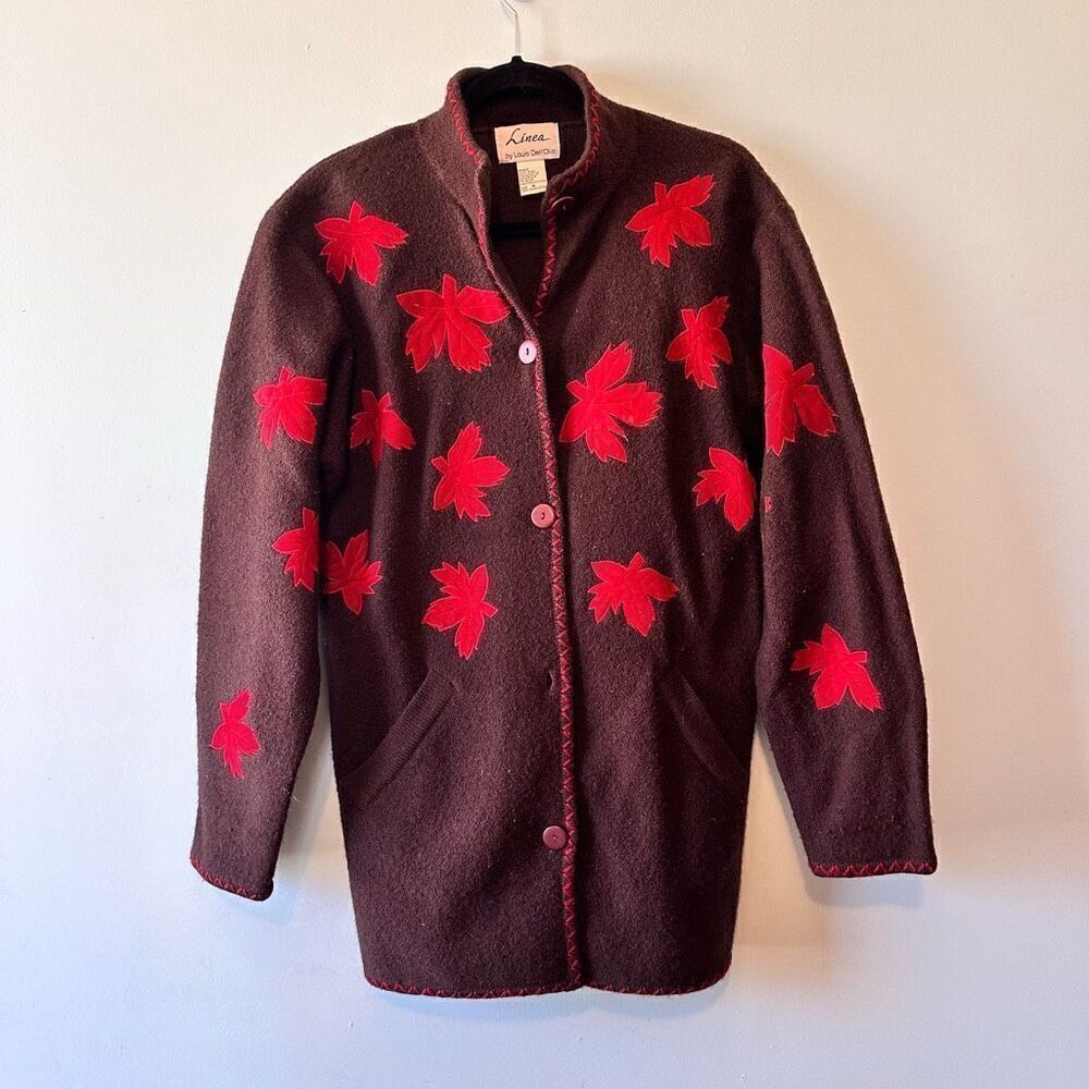 Autumn Fall Sweater Cardigan Size Medium